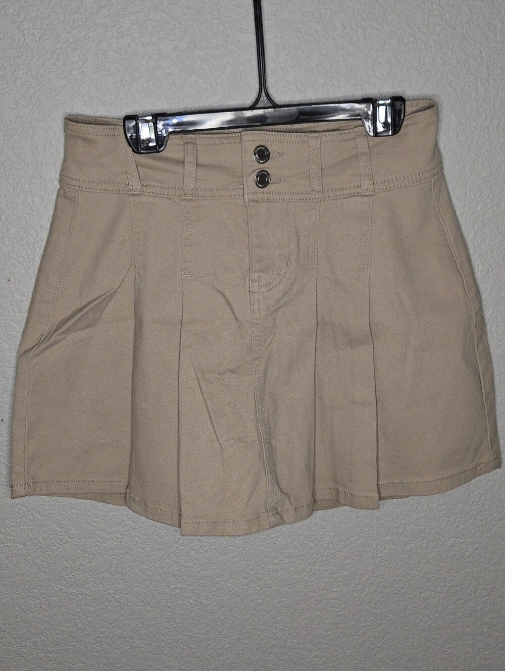 No Boundaries Pleated Skort - Beige